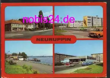 16816 Neuruppin Schule Kaufhalle Autos o 21.8.1984