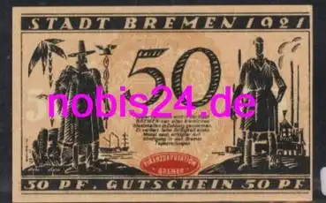 Bremen Notgeld 50 Pfennige 1921