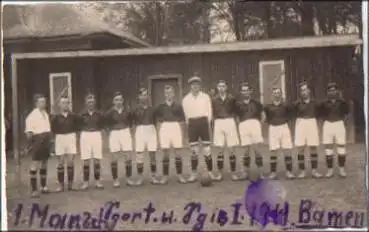 Barmen Wuppertal 1. Mannschaft Fussball Sportverein Echtfoto o 30.5.1925