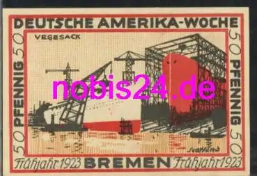 Bremen Notgeld 50 Pfennige 1923