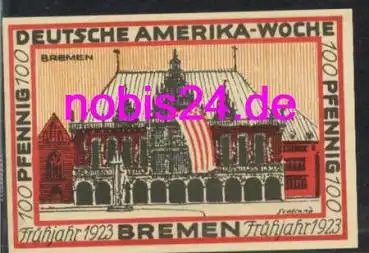 Bremen Notgeld 100 Pfennige 1923