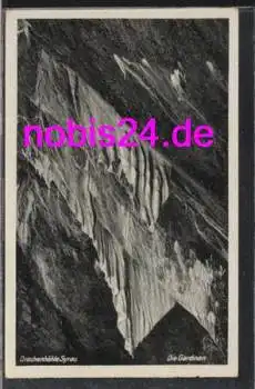 08548 Syrau Drachen Höhle Gardinen *ca.1930