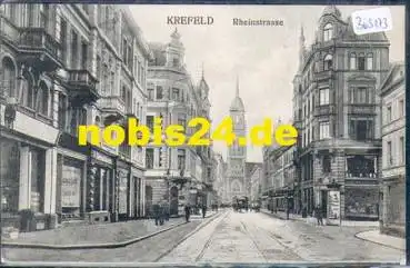 Krefeld Rheinstrasse Lithfassäule o 2.9.1905