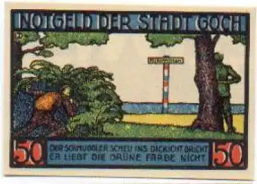 47574 Goch Städtenotgeld 50 Pfennige Nr. 2 1921