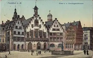 Frankfurt Main Römer Gerechtigkeitsbrunnen, o 21.8.1912