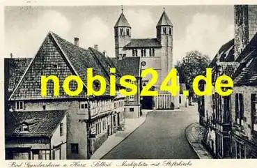 37581 Bad Gandersheim Markt Stiftskirche o 1951