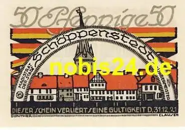 38170 Schöppenstedt Notgeld 50 Pfennige 1921