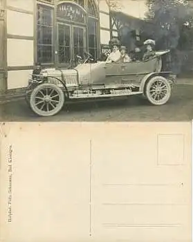 97688 Bad Kissingen Auto Echtfotokarte * ca.1910