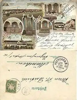 91560 Kloster Heilsbronn Litho o 27.2.1898