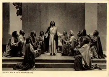 82487 Oberammergau Passionisspiele 1950 "Gebet nach dem Abendmahl" * 1950