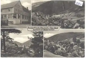 07429 Döschnitz Gasthaus zur Weißen Sorbitz o 18.9.1972