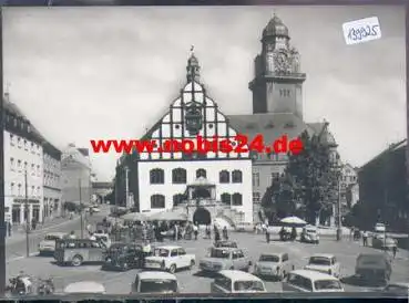 Plauen Vogtland Altmarkt mit Rathaus, o ca. 1972