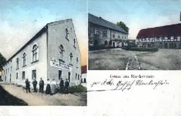 01723 Blankenstein Gasthof Blankenstein  Bahnpoststempel o 1914