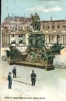 Berlin Kaiser Wilhelm I. der Grosse National-Denkmal o 2.8.1916