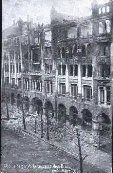 Leipzig Volkshaus nach dem Brand 19.3.1920 o 12.07.1920