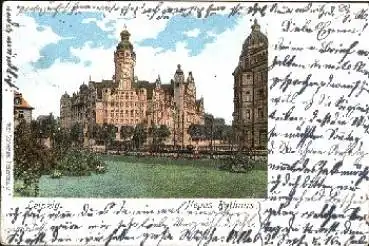 Leipzig, Neues Rathaus Litho o 24.8.1900