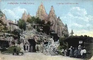 Leipzig Zoologischer Garten Berganlage gebr. ca. 1920