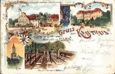 Leipzig Knauthain Farblitho o 8.6.1904