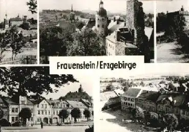 09623 Frauenstein Erzgebirge Mehrbildkarte * 1965