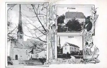 04603 Bocka Windischleuba Schule Pfarrhaus Kirche * ca. 1930