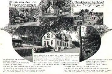 09235 Burkhardtsdorf Besenschänke Litho o 1935