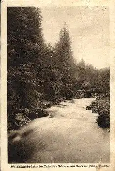 09496 Schwarzen Pockau Wilddiebsbrücke o 2.7.1937