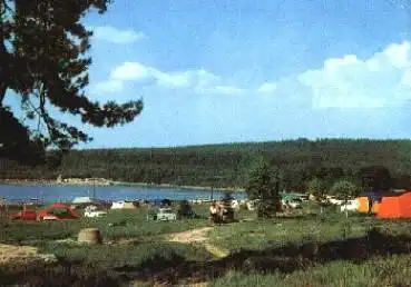 09427 Ehrenfriedersdorf Campingplatz am Greifenbachstauweiher Greifensteinen o 1973
