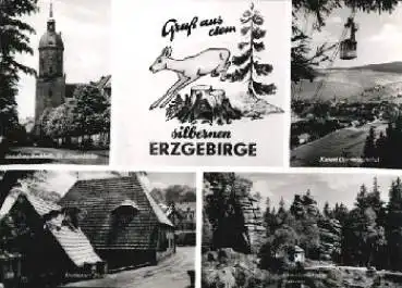 09484 Oberwiesenthal, Gruß aus dem Erzgebirge o 14.2.1970