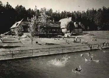 09526 Pfaffroda-Schönfeld Ferienheim VEB TuR Dresden Schwimmbad o 30.5.1971