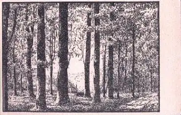 09526 Olbernhau, Andacht in den heiligen Hallen Künstlerkarte E. W. Eiland, * ca. 1930