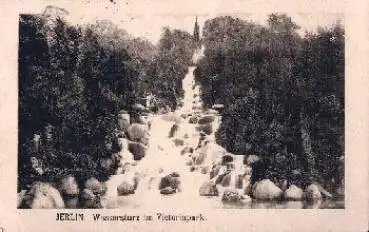 Berlin, Wasserfall im Victoriapark  o 28.7.1919