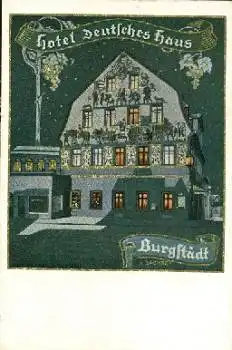 09217 Burgstädt Hotel Deutsches Haus *ca. 1930