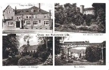 Chemnitz-Rabenstein Gruss aus ..., Bahn-Brücke o 27.9.1937