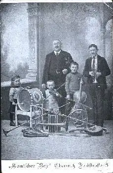 Chemnitz Komische Schar  Instrumente Kinder Musik * ca.1920