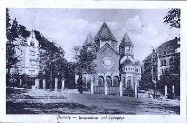 Chemnitz Louisenhaus und Synagoge o 31.7.1919