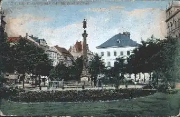 Chemnitz Theaterplatz und Siegesdenkmal o 2.11.1909