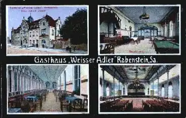 Rabenstein Chemnitz Gasthaus Weisser Adler * ca. 1920