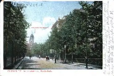 Chemnitz Wielandstrasse Realschule o 24.8.1918