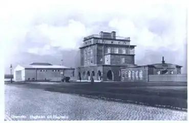 Chemnitz Flughafen mit Flughalle * ca. 1930