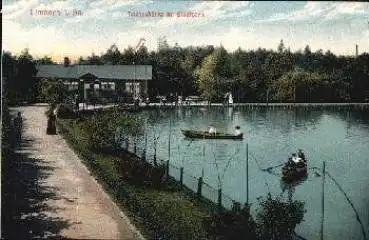 09212 Limbach Teichschänke im Stadtpark gebr. ca. 1920