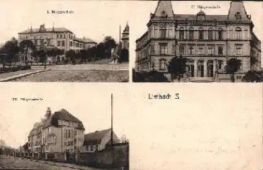 09212 Limbach Bürgerschule I, II, III, o 6.4.1912