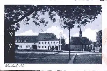 09212 Limbach, Straßenansicht mit Kirche, o 26.7.1941