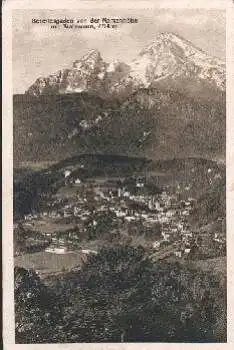 83471 Berchtesgarden von Marxenhöhe mit Watzmann o 1923