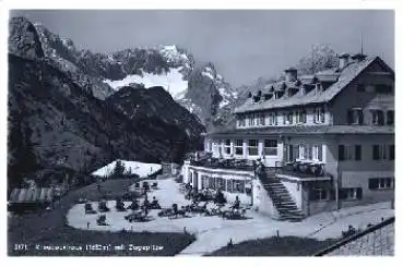 82409 Kreuzeckhaus mit Zugspitze * 12.9.1933