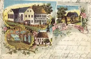 09573 Leubsdorf Oberer Gasthof Litho o 3.6.1901