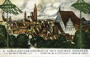 09599 Freiberg Elbgau Sängerbundesfest o 20.7.1914