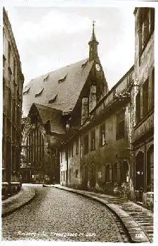 09599 Freiberg Kreuzgasse mit Dom * ca. 1930