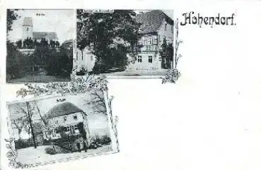 04539 Hohendorf Gasthof zu Hohendorf, Schule * ca. 1900