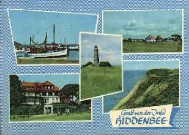 18565 Insel Hiddensee Leuchtturm, gebr. ca. 1960