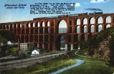08491 Göltzschtal Brücke Eisenbahn *1921